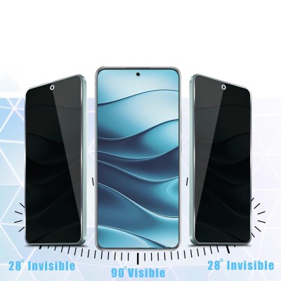 "YIMI" Tempered Glass black screen protector - privacy (Xiaomi 15T Pro)