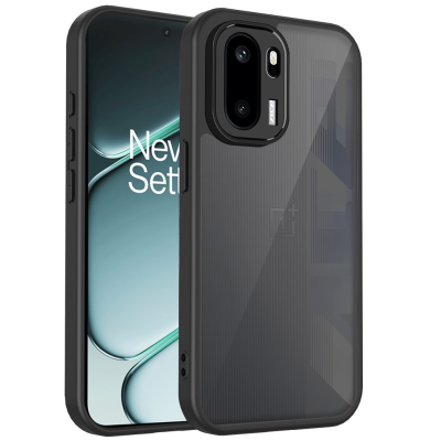 "Mofan" Clear Hard Silicone (TPU) Case - Black (OnePlus 15R / Ace 6T / Ace 6)