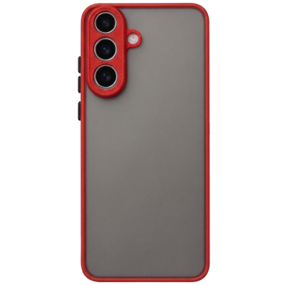 "Mofan" Clear Hard Silicone (TPU) Case - red (Galaxy S26)