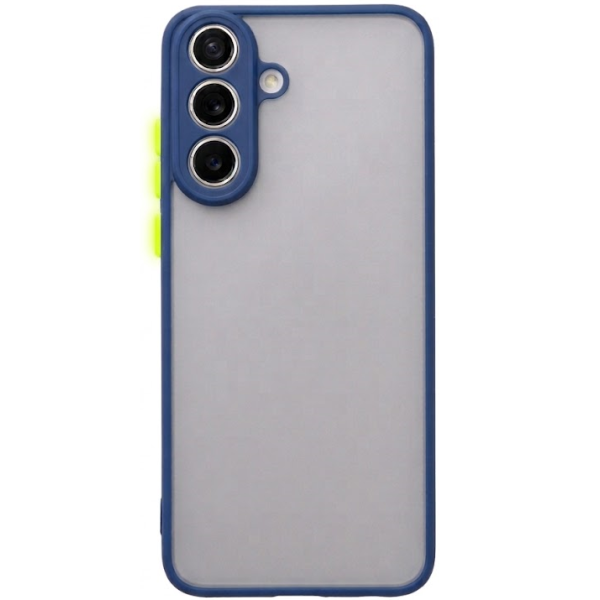 "Mofan" Clear Hard Silicone (TPU) Case - Blue (Galaxy S26+)