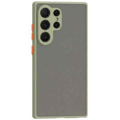 "Mofan" Clear Hard Silicone (TPU) Case - light green (Galaxy S26 Ultra)
