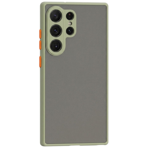 "Mofan" Clear Hard Silicone (TPU) Case - light green (Galaxy S26 Ultra)
