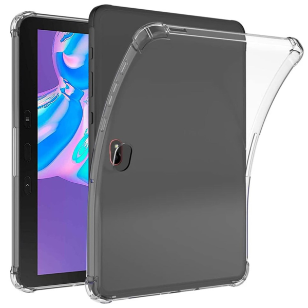 Sustiprintos apsaugos kieto silikono (TPU) dėklas - skaidrus (Galaxy Tab Active Pro / Tab Active4 Pro / Active5 Pro)