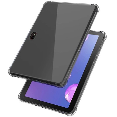 Sustiprintos apsaugos kieto silikono (TPU) dėklas - skaidrus (Galaxy Tab Active Pro / Tab Active4 Pro / Active5 Pro)
