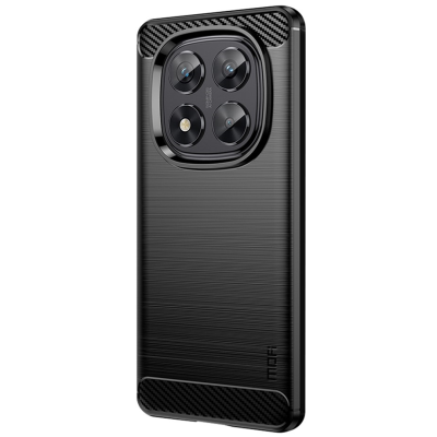 „Mofi“ Carbon kieto silikono (TPU) dėklas - juodas (Redmi Note 14 Pro 5G)