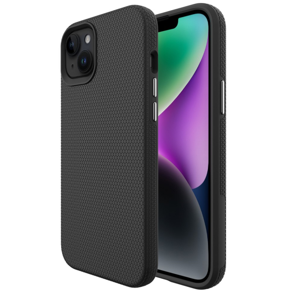 „TUKU“ Shockproof hard silicone case - black (iPhone 15)