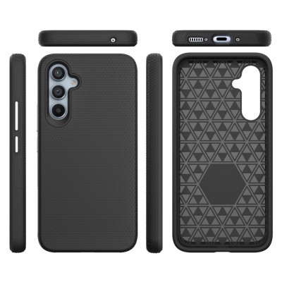 „TUKU“ Shockproof hard silicone case - black (Galaxy A54)