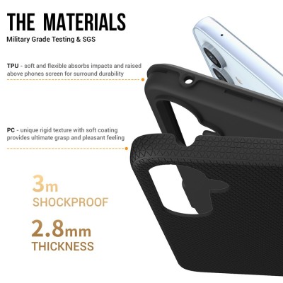 „TUKU“ Shockproof hard silicone case - black (Galaxy A54)