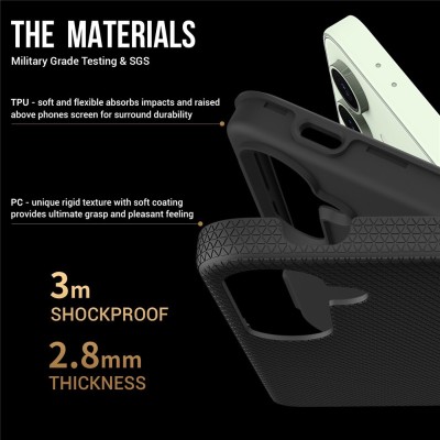 „TUKU“ Shockproof hard silicone case - black (Galaxy S24 FE)