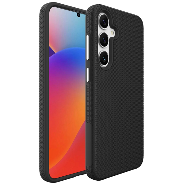 „TUKU“ Shockproof hard silicone case - black (Galaxy S25)