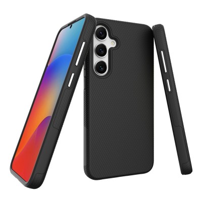 „TUKU“ Shockproof hard silicone case - black (Galaxy S25)