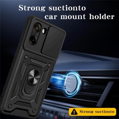 "AMORUS" Kickstand enhanced protection case - black (OnePlus Nord CE5 / Ace 5 Racing)