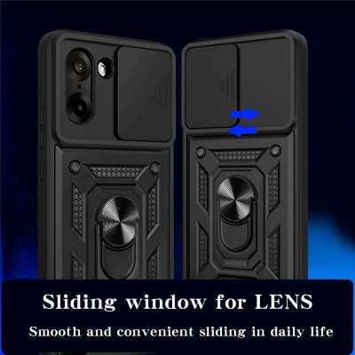 "AMORUS" Kickstand enhanced protection case - black (OnePlus Nord CE5 / Ace 5 Racing)