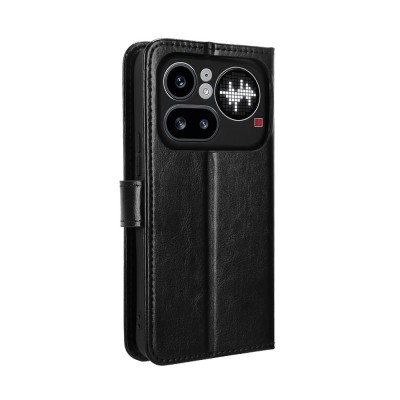 "Binfen" Flip Book Case - Black (Nothing Phone 4a Pro)