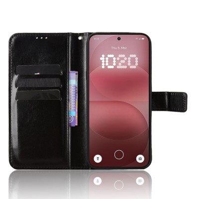 "Binfen" Flip Book Case - Black (Nothing Phone 4a)