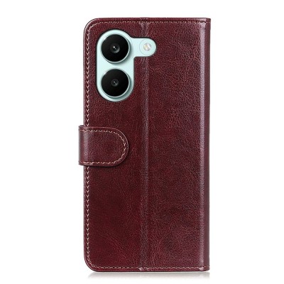 "Binfen" Flip Book Case - Brown (Poco X8 Pro / Redmi Turbo 5)