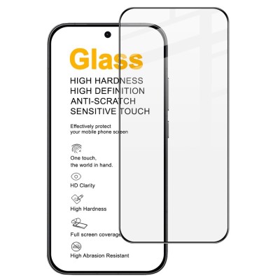 "IMAK" Tempered Glass full coverage protective screen glass - black (Poco X8 Pro Max / Redmi Turbo 5 Max)