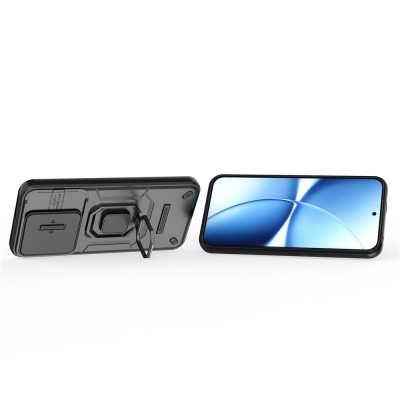 "Mozhi" Kickstand enhanced protection case - black (Poco X8 Pro Max / Redmi Turbo 5 Max)
