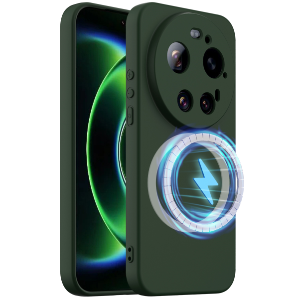 "Shell" MagSafe Hard Silicone (TPU) Case Cover - dark green (Xiaomi 17 Ultra)