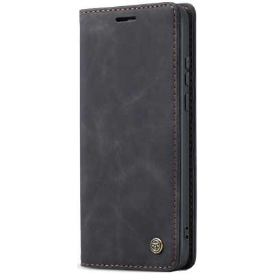 „CaseMe“ Retro Solid Flip Case - Black (Xiaomi 17 Ultra)