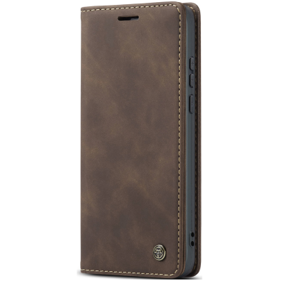 „CaseMe“ Retro Solid Flip Case - Brown (Xiaomi 17 Ultra)
