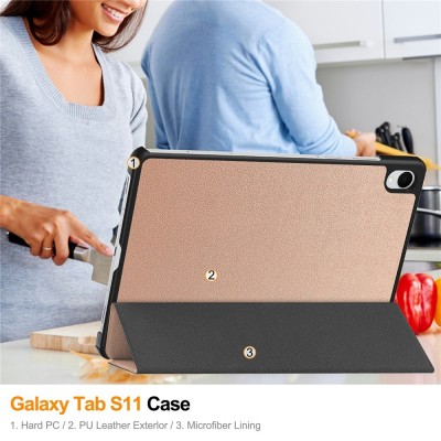 „Saige" Flip case - gold (Galaxy Tab S11)