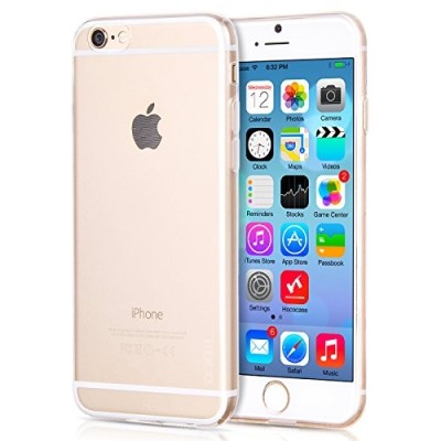 Hoco Light Apple iPhone 6 (6s) baltas skaidrus silikoninis TPU dėklas / Priedai.lt