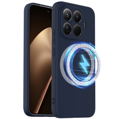 "Shell" MagSafe Hard Silicone (TPU) Case Cover - dark blue (Xiaomi 15T Pro)