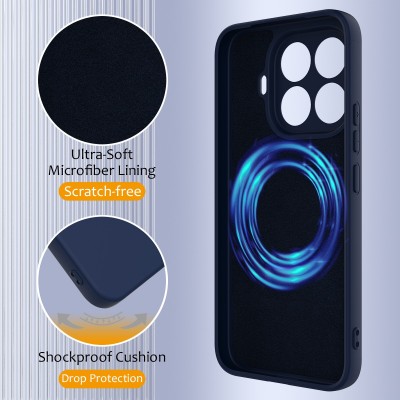 "Shell" MagSafe Hard Silicone (TPU) Case Cover - dark blue (Xiaomi 15T Pro)
