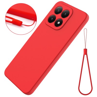 "Shell" hard silicone (TPU) case - red (Xiaomi 15T)