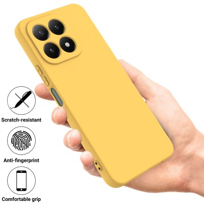 "Shell" hard silicone (TPU) case - yellow (Xiaomi 15T)