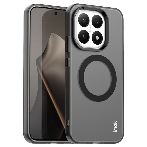 "IMAK" Candy MagSafe Matte Hard Silicone (TPU) Case - Black (Xiaomi 15T)