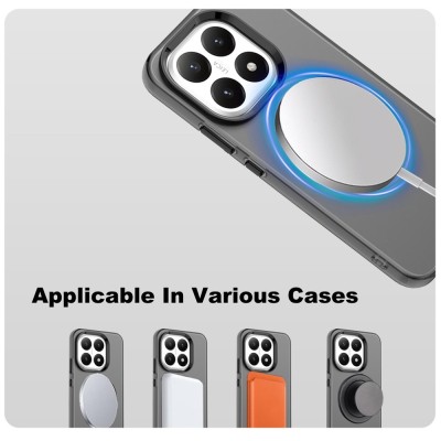 "IMAK" Candy MagSafe Matte Hard Silicone (TPU) Case - Black (Xiaomi 15T)