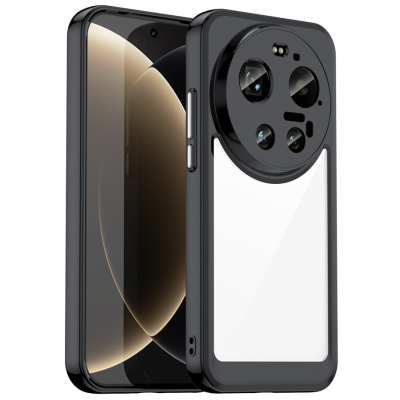 "Mofan" Clear Hard Silicone (TPU) Case - Black (Xiaomi 17 Ultra)