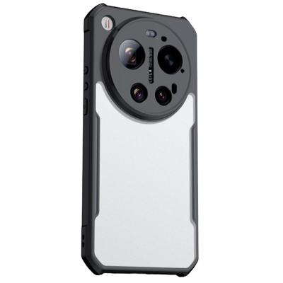 "XUNDD" hard silicone (TPU) acrylic case - clear / black (Xiaomi 17 Ultra)