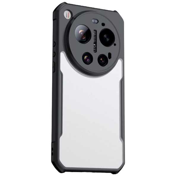 "XUNDD" hard silicone (TPU) acrylic case - clear / black (Xiaomi 17 Ultra)