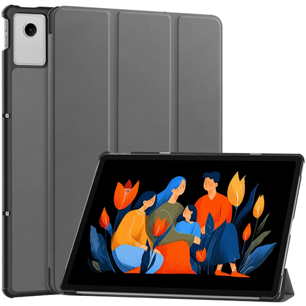 „Saige" Flip case - Grey (Idea Tab Plus)
