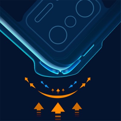 "XUNDD" hard silicone (TPU) acrylic case - clear / black (11T / 11T Pro)