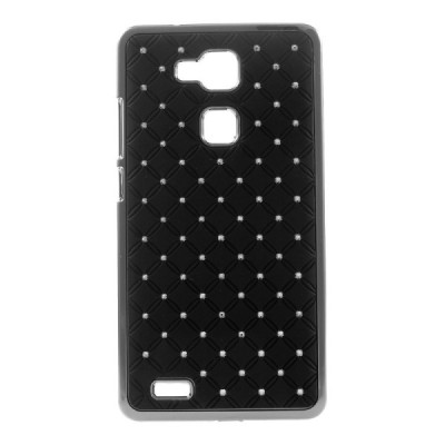 Huawei Ascend Mate 7 elegantiškas juodas dėklas su blizgučiais / Priedai.lt