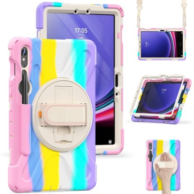 Rugged Case - Colorful / Pink (Galaxy Tab S7 11" / S8 11" / S9 11" / S9 FE 5G / S10 FE / S10 Lite)