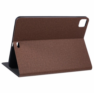 "X-LEVEL" flip textile case - Brown (iPad Air 11 2026 / iPad Air 11 2025 / iPad Air 11 2024)