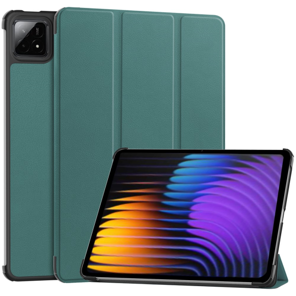 „Saige" Flip case - green (Xiaomi Pad 7 / Pad 7 Pro / Pad 8 / Pad 8 Pro)