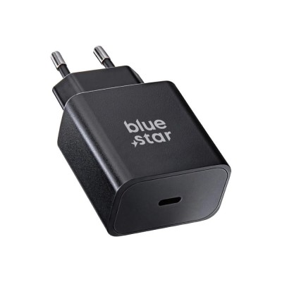 „Blue Star“ wall charger (45W) - juodas + USB-C laidas