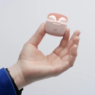 „Blue Star“ TWS Wireless Fi7 headphones - Pink