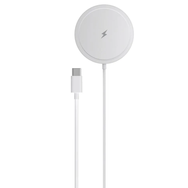 „Blue Star“ Magnetic Charging Stand Wireless Compact Charger - White (15W)