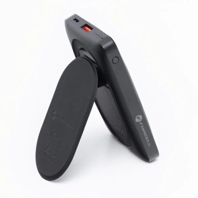 „Forcell“ Magnetic Air MagStand Power Bank - Black (10000 mAh, 20W)