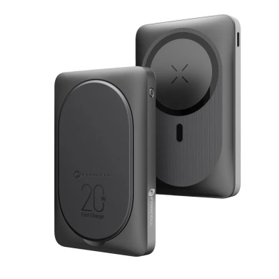 „Forcell“ Magnetic Air MagStand Power Bank - Black (10000 mAh, 20W)