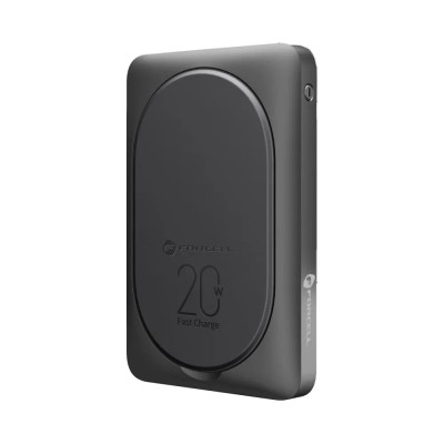 „Forcell“ Magnetic Air MagStand Power Bank - Black (10000 mAh, 20W)