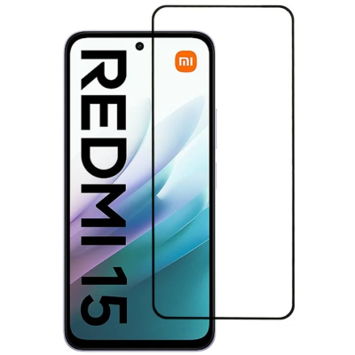 „Ceramics“ hibridinė apsauginė ekrano plėvelė (pilnai dengianti) - juoda (Redmi 15 5G)