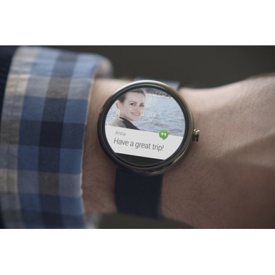 „Motorola“ Moto 360 išmanusis laikrodis (smartwatch) - pilkas / Priedai.lt